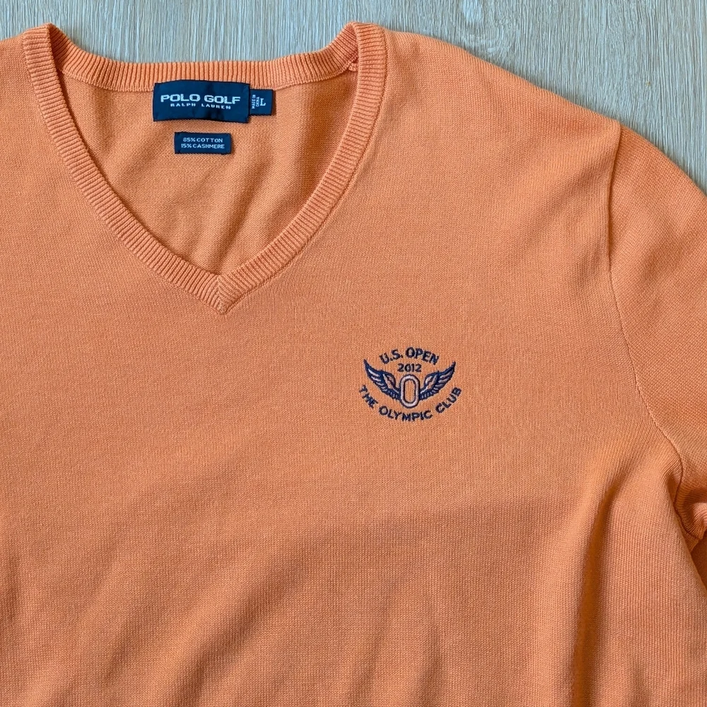 Polo Ralph Lauren Sweater Men's Large Golf U.S. Open 2012 Cashmere Blend